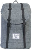 Herschel Retreat Raven Crosshatch / Black - City Backpack