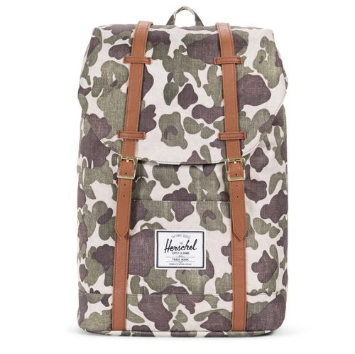 Herschel Retro Frog Camo / Tan Synthetic Leather - City Backpack - Main image
