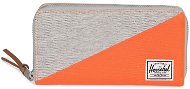Herschel Thomas RFID Lifght Grey Crosshatch/Vermillion Orange - Peňaženka