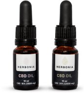 Herbonia Výhodný balíček pro pár, Varianta: 15% CBD Konopný olej, 10 ml + 20% CBD Konopný olej, 10 m - CBD