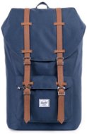 Herschel Little America Navy / Tan Synthetic Leather - City Backpack