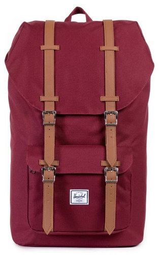 Herschel Little America Windsor Wine / Tan Synthetic Leather - City Backpack - Main image