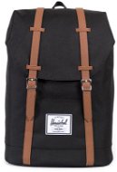 Herschel Retreat Black / Tan Synthetic Leather - City Backpack