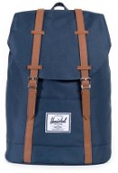 Herschel Retreat Navy / Tan Synthetic Leather - City Backpack