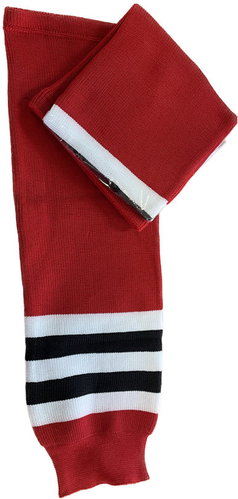 Hejduk Socks JR red-black-white, HS24 - Hockey Socks - Main image