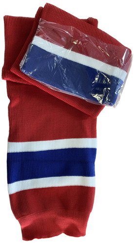 Hejduk Socks SR red-white-dark blue, HS24 - Hockey Socks - Main image