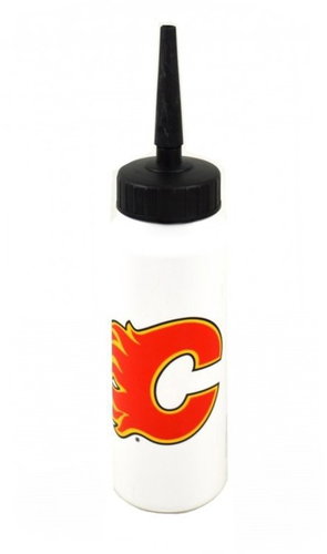 InGlasCo Hockey bottle with NHL Calgary Flames logo, HS25 - Drinking Bottle - Main image