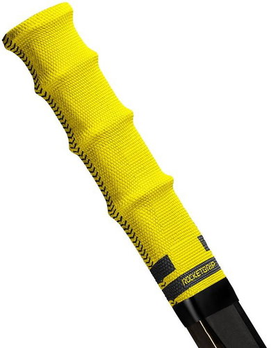 RocketGrip Fabric Grip end cap yellow, HS25 - Hockey Stick Butt End - Main image
