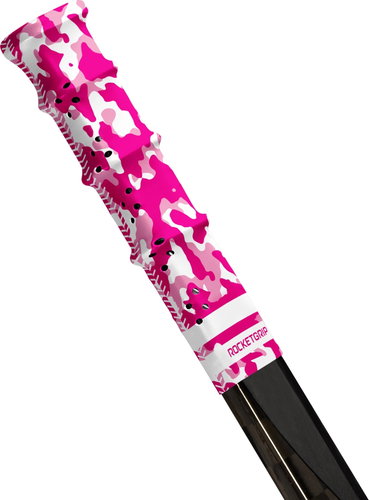 RocketGrip Hole end cap Camo Grip pink, HS25 - Hockey Stick Butt End - Main image