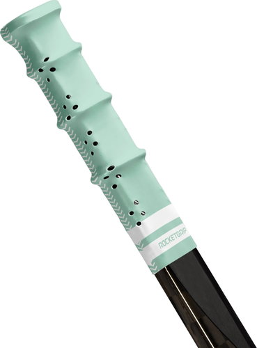 RocketGrip Hole colour Grip light green-white, HS25 - Hockey Stick Butt End - Main image