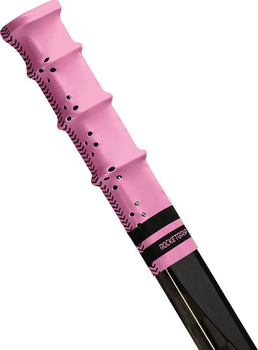 RocketGrip Hole colour Grip Pink-Black, HS25 - Hockey Stick Butt End - Main image