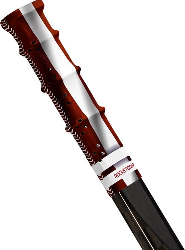 RocketGrip Hole Flag Grip Latvia, HS25 - Hockey Stick Butt End - Main image