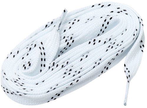 Winnwell Plain white shoelaces, 108", WW24 - Shoe Laces - Main image