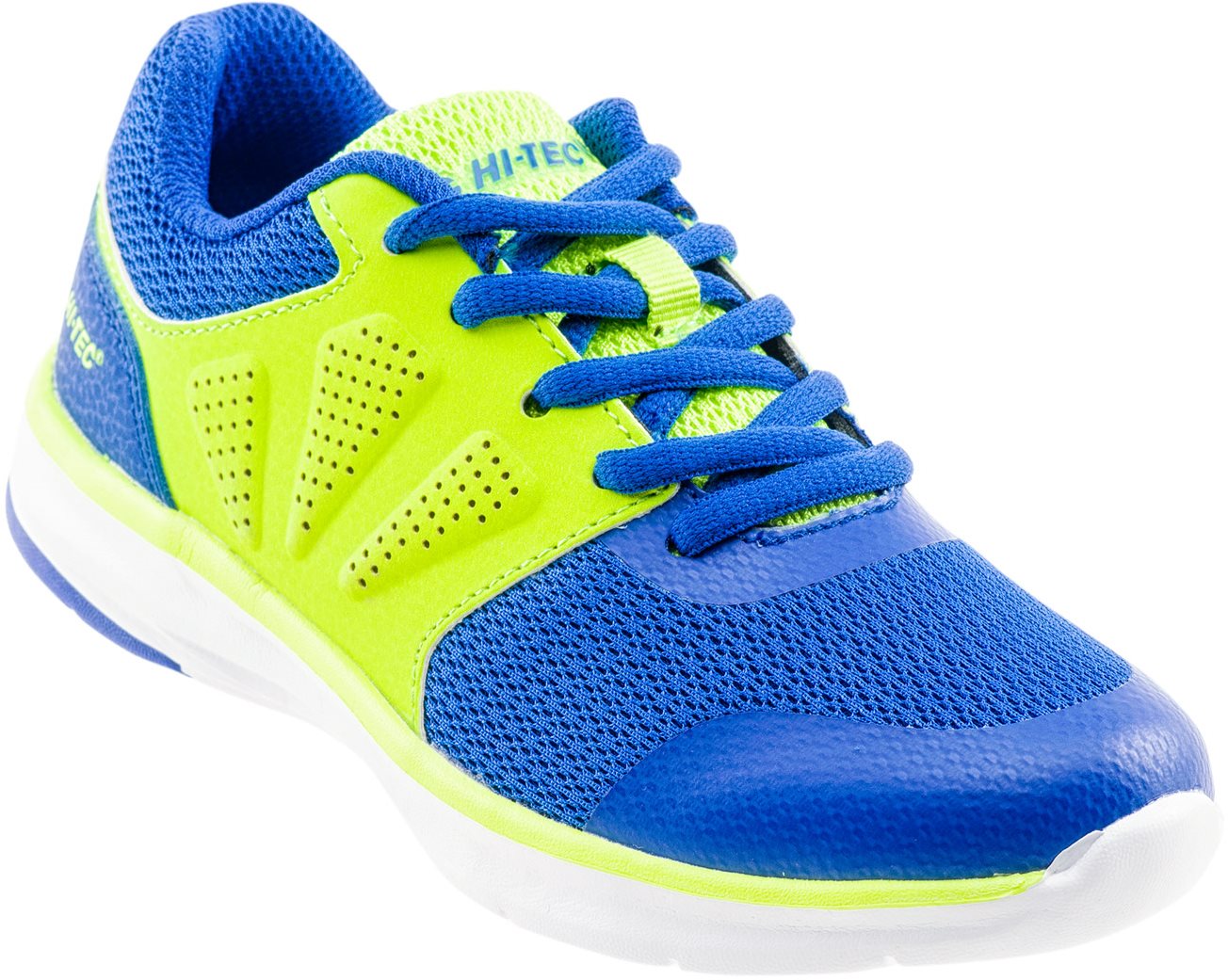 Royal blue and on sale lime green shoes