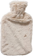H&L Beige Faux Fur Hot Water Bottle 1.75L 32 × 19cm - Warming Pad