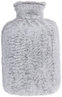 H&L Hot-Water Bottle with soft fur 1.75L, light grey - Warming Pad