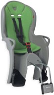 Hamax Kiss gyerekülés zárható adapterrel, szürke/zöld - Kerékpár gyerekülés