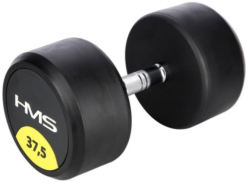 HMS HG Pro 37,5 kg rubberized one-handed dumbbell - Dumbell - Main image