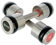 Chromed professional dumbbells HMS PREMIUM HH07 2 x 7 kg - Dumbell Set