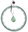 Green hula hoop with weights, magnets and counter HHM15