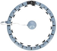 FH07 šedá masážní hula hoop obruč se závažím a počítadlem HMS - Hula Hoop