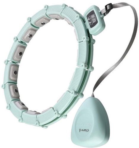 HHM14 green hula hoop with weights and counter HMS - Hula Hoop - Main image