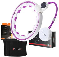 HMS Hula hoop set with weight HHM17 and slimming belt BR163 white/purple - Hula Hoop