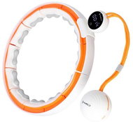 HMS Massage hula hoop HMS HHM21 with weights, magnets and counter white/orange - Hula Hoop