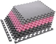 Damping Pad One Fitness MP10 pink-grey protective puzzle mat - Tlumící podložka