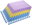 One Fitness MP10 yellow-blue-purple protective puzzle mat