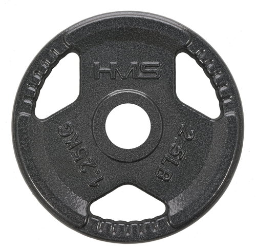 HMS Hammertone Weight Plate with Handle THM01 1.25kg Anthracite - Gym Weight - Main image