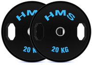 HMS Set of rubberized Olympic discs TOG20 2 × 20 kg - Gym Weight