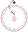 Pink massage hula hoop with weights and counter HMS