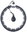 Black massage hula hoop with weights and counter HMS