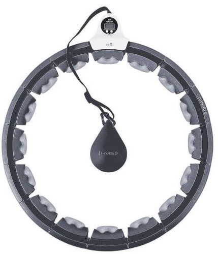 HHW06 black massage hula hoop with weights and counter HMS - Hula Hoop - Main image