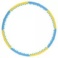 HHP022 žluto-modrá masážní hula-hop obruč 110cm HMS - Hula Hoop