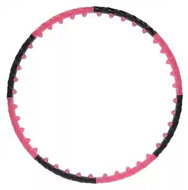 HHP024 růžovo-černá masážní hula-hop obruč 110cm HMS - Hula Hoop