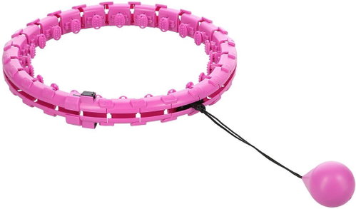 FH01 Fialová masážní hula hoop obruč se závažím home - Hula Hoop - Main image