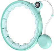 FH02 Zelená masážní hula hoop obruč se závažím a počítadlem home - Hula Hoop