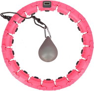 FH03 Růžová masážní hula hoop obruč se závažím a počítadlem home - Hula Hoop
