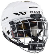 CCM Fitlite 3DS Combo JR, White, Junior, 49-57cm - Hockey Helmet