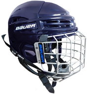 Bauer IMS 5.0 Combo 2019 SR, Dark Blue, Senior, size L, 56-60cm - Hockey Helmet