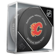InGlasCo NHL Official Game Puck, 1pc, Calgary Flames - Puck