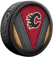 InGlasCo NHL Stitch Blister, 1pc, Calgary Flames - Puck