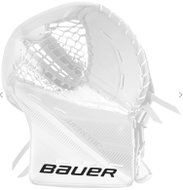 Bauer Supreme S29 S18 SR, White, Senior, Backhand Guard - Catch Glove