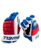 Winnwell Classic 4-Roll SR, Red/Blue/White, Senior, 15“ - Hockey Gloves