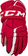CCM Super Tacks AS1 JR, červená-biela, Junior, 12" - Hokejové rukavice