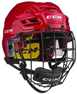 CCM Tacks 210 Combo SR, red, Senior, XS, 51-55cm - Hockey Helmet