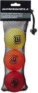 Winnwell balls coloured 3 pieces Mix - Ball Hockey Ball