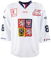 CCM Reprezentační dres s reklamou bílý Pastrňák, Senior - Dres